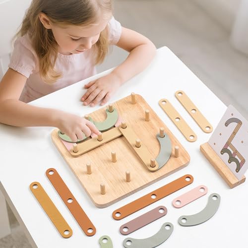 Wooden Letter Number Construction Puzzle Activity Set, Made from Safe Materials, Ideal for Teaching Aid, for Family Bonding, Wooden Letter and Number Construction Activity