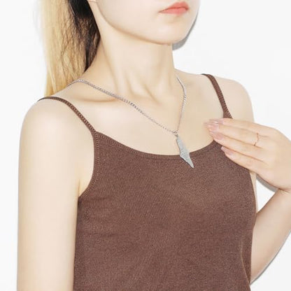 Palestine Map Arabic Script Pendant Necklace Stainless Steel Islamic Jewelry for Men and Women YA5136 - color: white