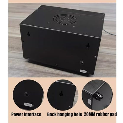 Classic Boxing Interval Timer, Professional Gym Timer with Time Progress Bar, 1-12 Challenge Rounds, 30s-10min Workout, 0/30/60s Rest Time, Adjustable Buzzer, for Muay Thai/MMA/Kickboxing
