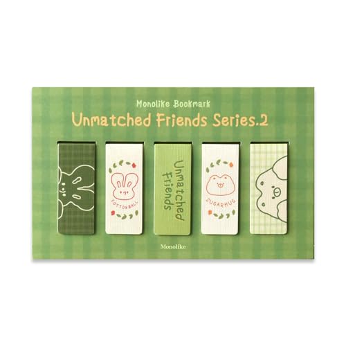 Monolike Magnetic Bookmarks Unmatched Friends Series.2, Set of 5 - color: Unmatched Friends Series.2 5p