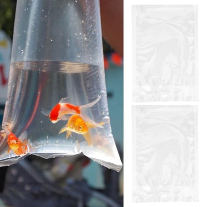 100pcs Live Fish Transport Bag Portable Oxygen Filling Packing Bags Sealable Fish Fry Container Pouches for Shipping Supplies - size: 22.00X15.00X0.10CM