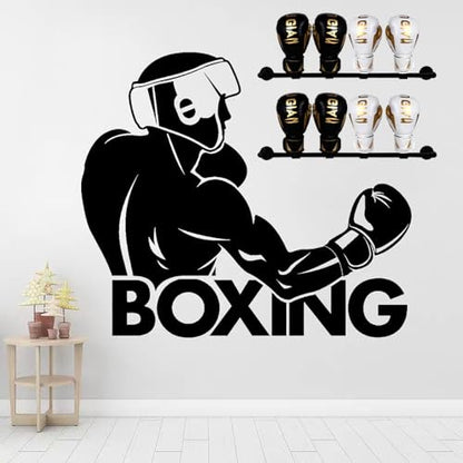 Boxing Wall Mount Storage Rack，boxing Gloves Dryer，2-Pcs Set,for Gym Home Training Room Shopping Center