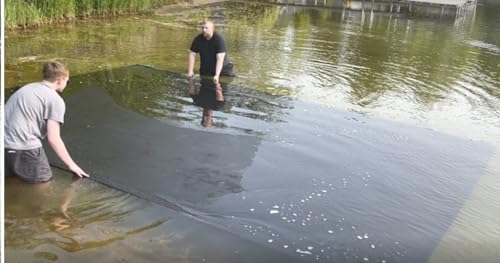 LakeMat-Pro - Lake and Pond Weed Mat for a Natural, Weed-Free Bottom – Easy and Safe Weed Control - size: M (14 x 12 ft)