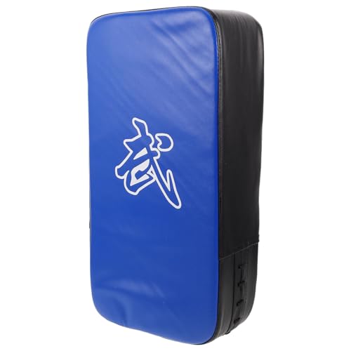 Taekwondo Kick Pad and Kicking Shield Thickened Pu Foam Foot Target Martial Arts Training Pad Blue for Muay Thai Karate MMA Blocking and Striking Practice