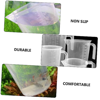 1pc Thickened Measuring Cup for Aquarium Water Change and Fish Feeding Scale Safety Material Easy to Use Fish Tank Accessory