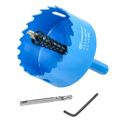 2-1/4 Inch Hole Saw with Arbor for Metal and Wood Cutting, Bi-Metal Hole Cutter, 2-1/4" Hole Saw Kit for Drywall, Wood, PVC Boards, Fiberglass and Vent Pipes - style: 2-1/4"（57mm）
