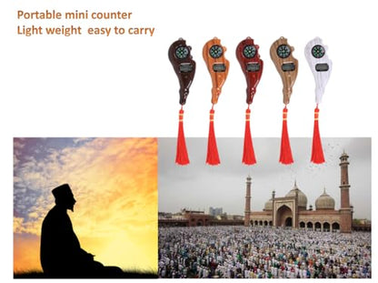 Digital Finger Counter,Digital Counter for Prayer,Buddha Beads Digital Finger Counter with Compass,Islamic Prayer Beads Counter for Prayer,Buddhist Meditation,Active Fingers
