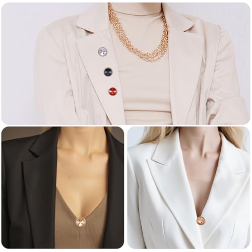 30Pcs Pearl Brooch Buttons Reusable Cover Up Button Pin No Sew Invisible Buttons Dress Supplies Decoration Replacement Safety Button Modesty Pin for Women Clothing Shirt Sweater Coat Shawl