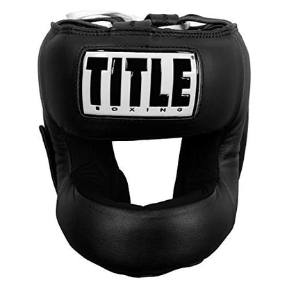 Title Face Protector Training Headgear, Black