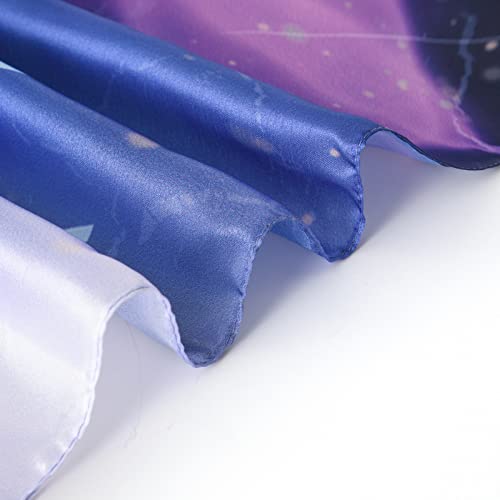 100% Mulberry Silk Scarf-Printed or Solid Color 35” Square Large Silk Hair Head Wrap Scarf With Gift Box Package - color: Style 43