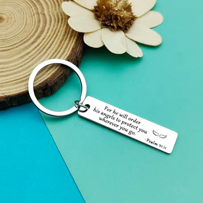 Bible Verse Keychain Religious Faith Gifts Christian Gift for Women Men Christmas Jewelry Easter Prayer Christian Jewelry Inspirational Easter Prayer Gift Religious Gift Birthday Graduation Gift