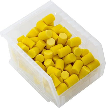 Akro-Mils 30210 AkroBins Plastic Storage Bins, 5"x4"x3", Clear, 24-Pack | Space-Saving Stackable Bins for Garage, Pantry, Craft Organization - color: Clear
