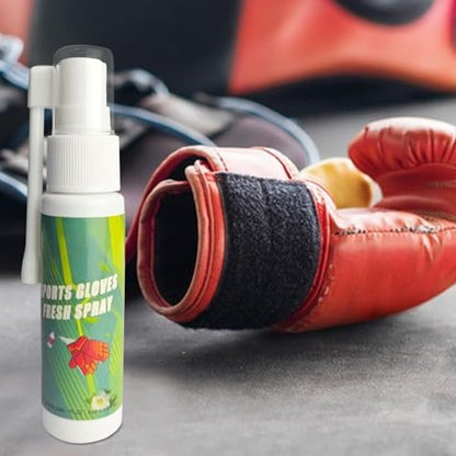Boxing Glove Deodorizer 30ml - Gym Equipment Spray, Odor Freshener with Long Lasting Fragrance, Sweat Neutralizer Mist, Moisture Absorber for Hockey Football Pads Helmet Shoes Athletic Gear