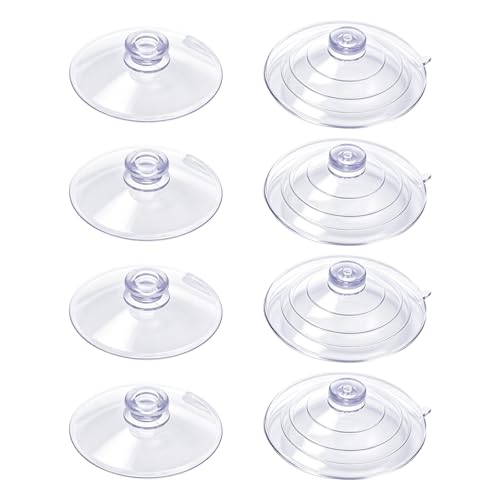 JJUNW 8pcs Sponge Holder Suction, 2 Inch and 2.5 Inch PVC Heavy Replacement Suction Cups for Sponge Holder, Kitchen Sink Caddy Suction Cup, suction cups for sink caddy