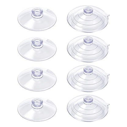 JJUNW 8pcs Sponge Holder Suction, 2 Inch and 2.5 Inch PVC Heavy Replacement Suction Cups for Sponge Holder, Kitchen Sink Caddy Suction Cup, suction cups for sink caddy