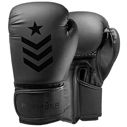Revgear Premier Boxing Gloves for Punching Boxing Kickboxing | Perfect for Training Sessions with Speed Bags, Heavy Bags, and Focus Mitts Men and Women | Comfortable and Durable | Unbeatable Value - color: Black/Black