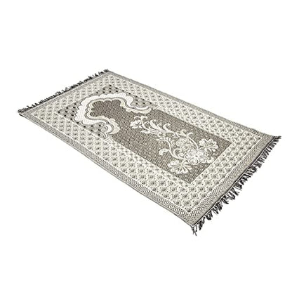 Ottoman Turkish Style Muslim Prayer Rug, Floral Pattern Prayer Mat (One Thin Prayer Rug) - color: One Piece