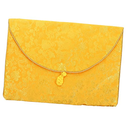 Buddhist Scripture Storage Bag Pouch for Small Jewelry Quran Cover Case Embroidery Brocade Container