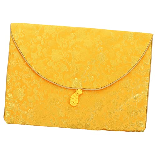 Buddhist Scripture Storage Bag Pouch for Small Jewelry Quran Cover Case Embroidery Brocade Container
