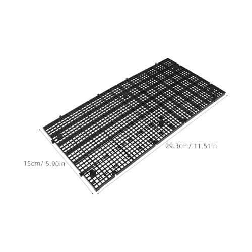 4pcs Aquarium Fish Tank Divider Plastic Grid Isolation Plate Mesh Separator for Betta and Fry Breeding, Bottom Filter Structure, 11.5 X 5.9 Inch