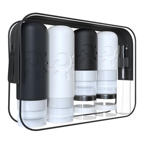 Zafit 18 Pack travel Bottles for Toiletries, TSA Approved Silicone Travel Containers Leak Proof Refillable Travel Accessories for Shampoo Conditioner Lotion Body Wash(Multicolored F) - color: Multicolored F
