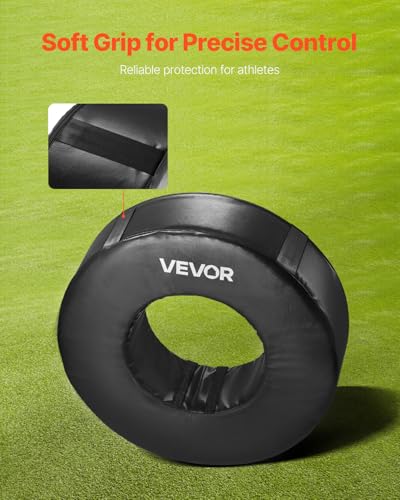 VEVOR PVC Step Over Dummy, High-Density Sponge Blocking Pad Equipment, Heavy Duty Tackle Dummies with Handles, Great for Footwork Drills Sports Training Practice - size: 1PC Tackle Wheel 28*8inch