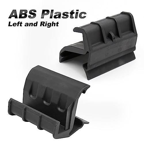 1 Pair Black Left Right Soft Top Rear Window Clips Retainer Brackets Tailgate Bar Holders Replacement for Jeep Wrangler JK JKU 2 Door 4 Door 2007-2018