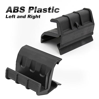 1 Pair Black Left Right Soft Top Rear Window Clips Retainer Brackets Tailgate Bar Holders Replacement for Jeep Wrangler JK JKU 2 Door 4 Door 2007-2018