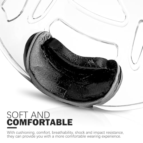 Clear Boxing Faceshield,Sparring Headgear, Taekwondo Protective Mask,Face Protection Cover for Boxing - size: Large