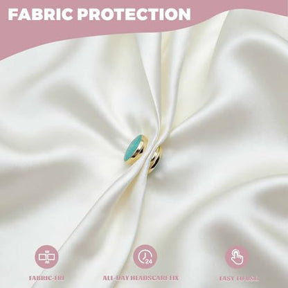 CONBOLA Hijab Magnetic Pins - Strong Magnet Hijab Pins for Women, Colorful No Needle Scarf Clips, Multi-Purpose Magnetic Brooch for Dress, Clothing, Shawls - color: flowing light