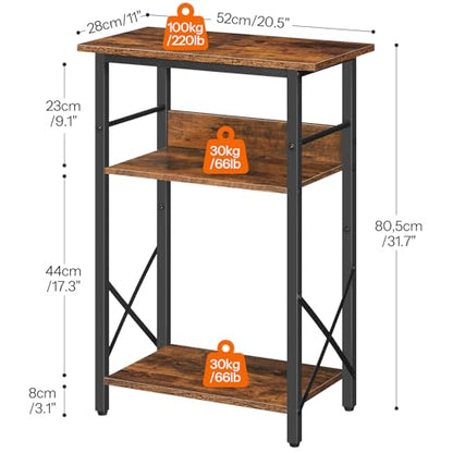 HOOBRO 10 Gallon Aquarium Stand and Wooden WiFi Router Storage Box, 3-Tier Fish Tank Stand with Storage, WiFi Router Organizer with Cable Management & Ventilation, BF52FT01-WL125CJ01