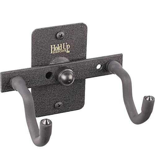 Hold Up Displays Handgun Hanger and Gun Storage for Holding Colt Smith and Wesson SIG Ruger Pistols - Heavy Duty Steel - Made in USA - color: Black 1 Pack