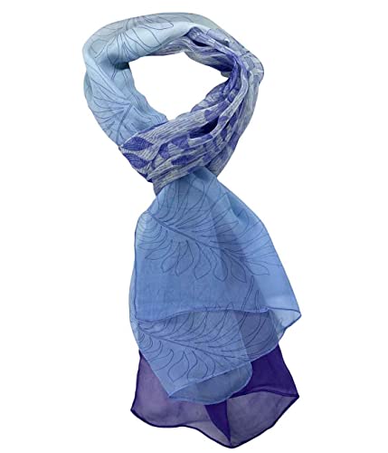 Xyueanlo Scarfs for Women Lightweight Scarves Fashion Print Floral Pattern Scarf Shawls - color: R-purple
