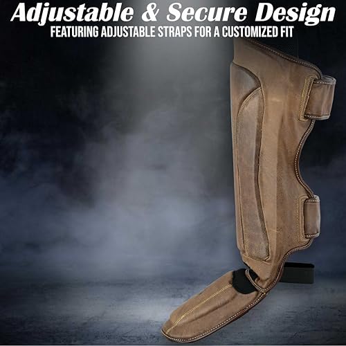 Shin Guards - Premium Protection for Boxing, MMA, Muay Thai, Kickboxing, and Martial Arts - Durable, Comfortable, Lightweight Combat Gear - size: Medium