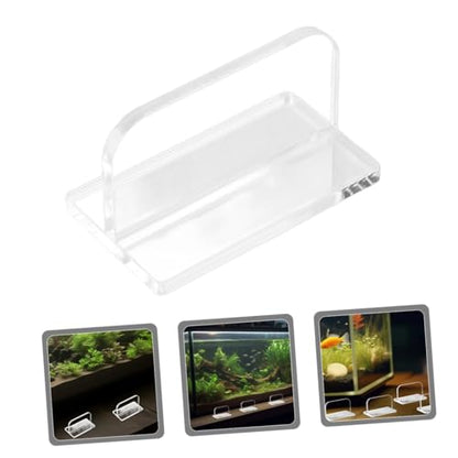 Cabilock 6pcs Clear Acrylic Fish Tank Lid Handles Replacement Grip for Aquarium Covers Heavy-Duty Easy to Install Stable and Practical Design for Fish Tanks