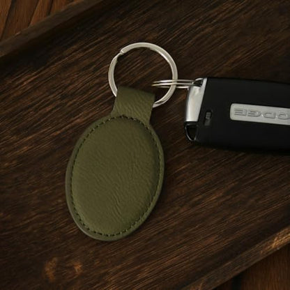 LaserGram Oval Keychain, Allah 1, Personalized Engraving Included (Camo Green) - color: Camo Green