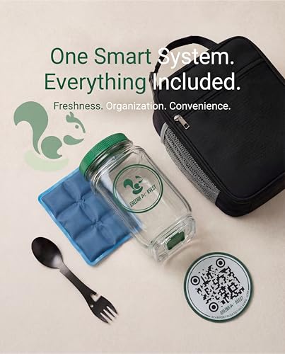 The Original Salad Pod Set-Portable Leakproof Salad Pod Mason Jar Side Open With Dressing Cup-Salad Jar with Side Opening Lid, Salad Prep Reusable Container For Fresh Meals OnTheGo