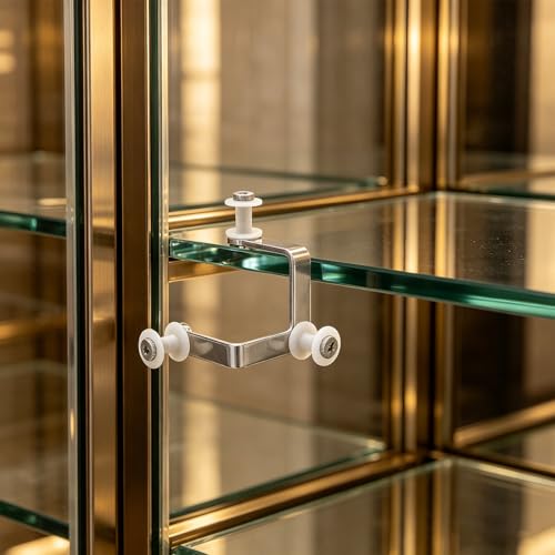 8pcs Carbon Steel Glass Partition Clip, 3 Hole Glass Shelf Clamp Bracket for 10mm, Heavy Duty Panel Fastener for Display Cabinet, Office Partition & Aquarium Use - size: 7.50X5.50X5.50CM