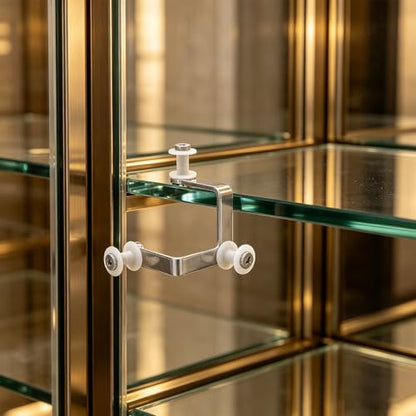 8pcs Carbon Steel Glass Partition Clip, 3 Hole Glass Shelf Clamp Bracket for 10mm, Heavy Duty Panel Fastener for Display Cabinet, Office Partition & Aquarium Use - size: 7.50X5.50X5.50CM