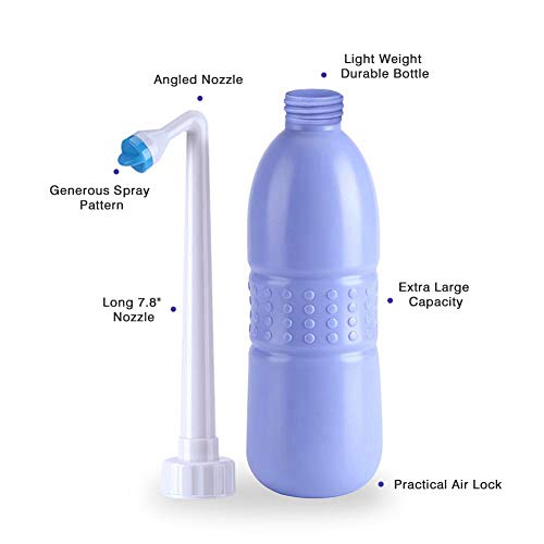 Portable Handheld Personal Bidet, On-The- Personal Hygiene Care, Travel Bidet with 620ML Water Capacity for Personal Cleansing Use