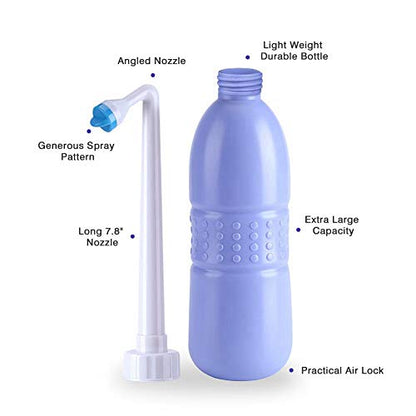 Portable Handheld Personal Bidet, On-The- Personal Hygiene Care, Travel Bidet with 620ML Water Capacity for Personal Cleansing Use