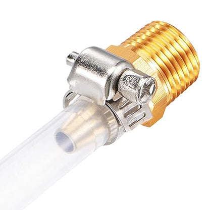 Uenede Brass 3/4" NPT Male to 3/8" Hose Barbed Fittings, 3PCS | Barb Pipe Fittings with Clamps Air Line Repair Connectors for Water Oil Gas - size: 3/8"Barb, style: 3/4"NPT Male