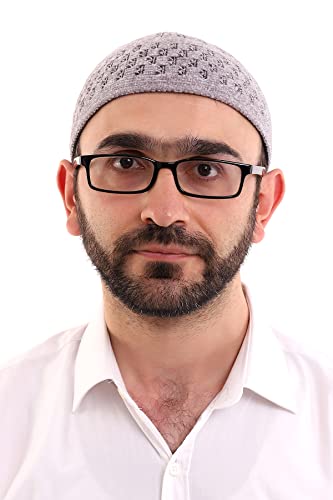 ihvan online Turkish Muslim Winter Velvet Kufi Hats for Men, Taqiya, Takke, Peci, Islamic Caps, Islamic Gifts, Standart Size - color: Grey