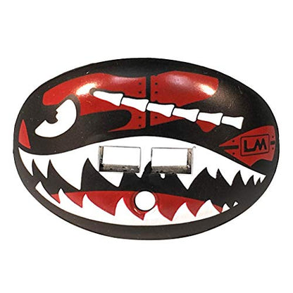 Loudmouth Football Mouth Guard | Military Flying Tiger Adult and Youth Mouth Guard | High Impact Mouth Piece for Sports | Dual Action Air Flow Mouth Guards | Pacifier Lip and Teeth Protector