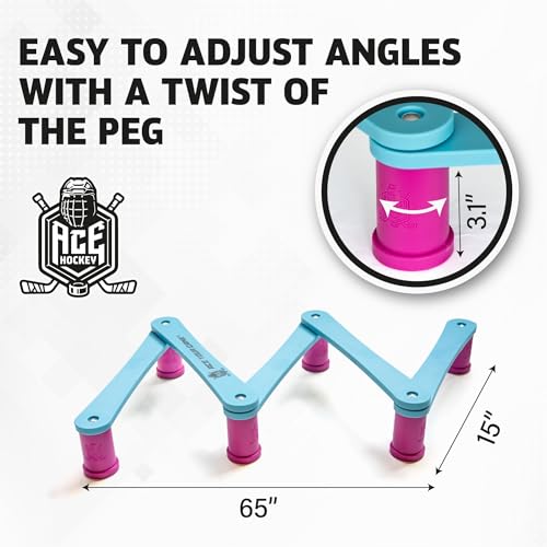 The Snake Stickhandling Trainer – Adjustable Hockey Training Aid for Puck Control, Quick Hands, Reaction Time & Coordination – Snake 5, Snake 7 & Elevated Styles - style: Snake 5 Elevated