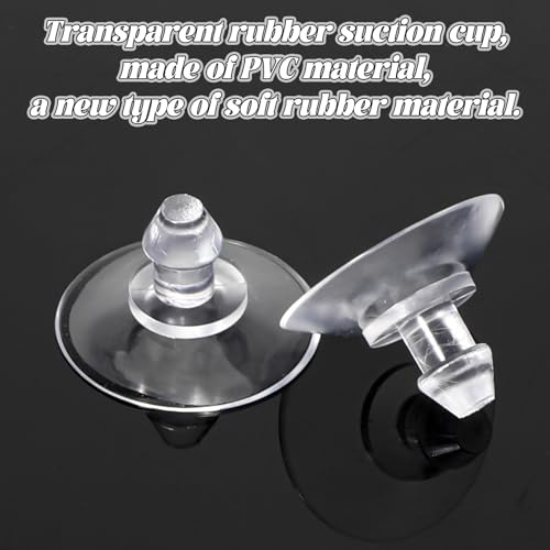 20Pcs 19mm Glass Table Suction Cups, Transparent Anti-Collision Suction Cups Without Hooks for Bathroom Wall Door Window