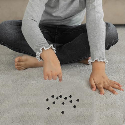 SOLUSTRE 100pcs Plastic Reflex Ball Threading Tube Buckle Headband Boxing Ball and Strings Connectors Toy Accessories for DIY Pet Toys Strings Black