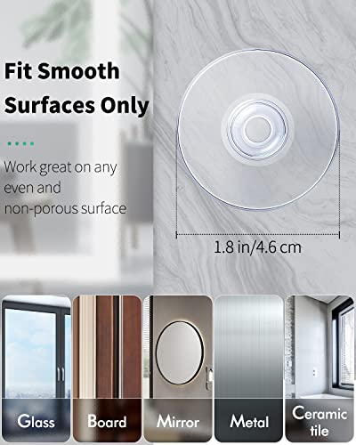 Pawfly 50 Pack Suction Cups, Small Rubber Suction Cups for Home Kitchen Bathroom Organization Christmas Decoration Window (1.8 Inch) - style: 1.8 in 50pcs