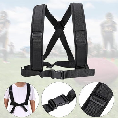 Sled Harness Tire Pulling Harness, EVA Shoulder Strap Portable Assistance Equipment Vest Training Workout for Resistance Training Strength Running