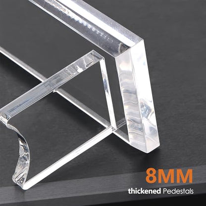 SANRUI Acrylic Pen Holder Display Stand, Shop Fountain Pencil Makeup Brush Rack, Ballpoint Pen Showholder, Paintbrush Drying Rack Organizer Desk for Home School Office Or Store Use - style: 1 Tier